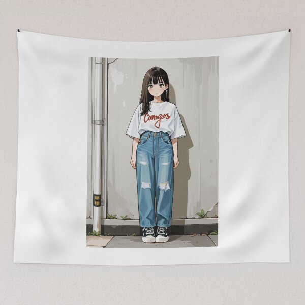 Item preview, Casual Wear - Woman in vintage casual outfit designed and sold by AnimeShin.