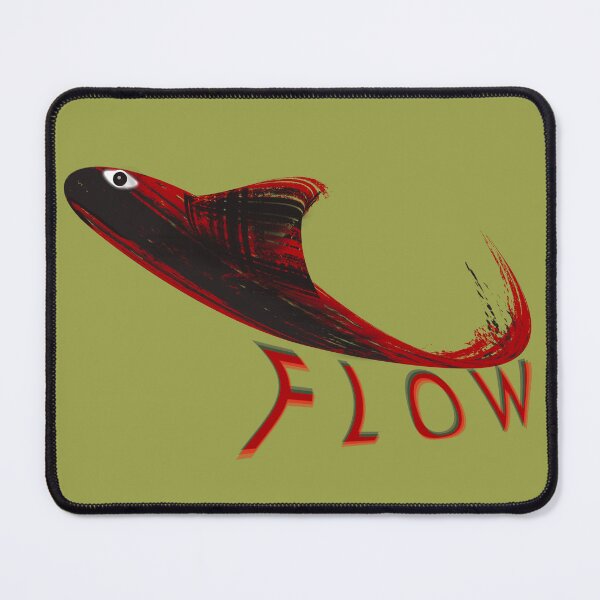 Item preview, Abstract Red and Black Flowing Fish designed and sold by SahmatArt.