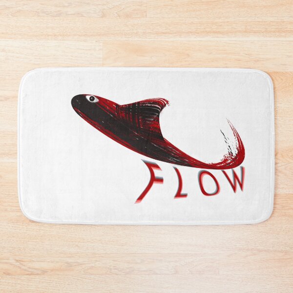 Item preview, Abstract Red and Black Flowing Fish designed and sold by SahmatArt.