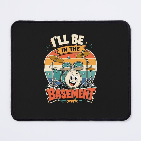 Item preview, Kids I'll Be in The Basement Funny Drumming Gift for Boy Girl Cute Drum Set designed and sold by alenaz.
