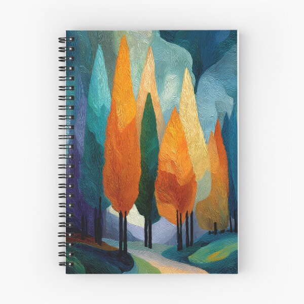 Item preview, Golden Autumn Trees Dream Landscape Modern Color Flow designed and sold by daila70.