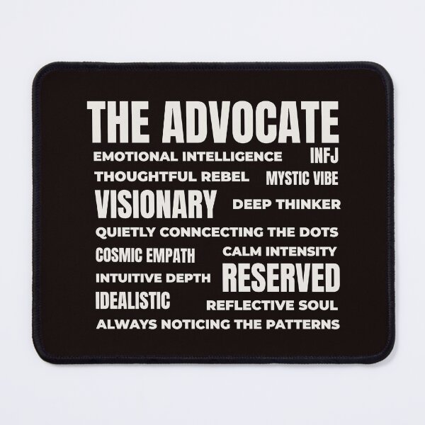 Item preview, INFJ – THE ADVOCATE TRAIT COLLAGE DESIGN | MBTI COLLAGE SERIES – INFJ PERSONALITY EDITION designed and sold by WitLounge.