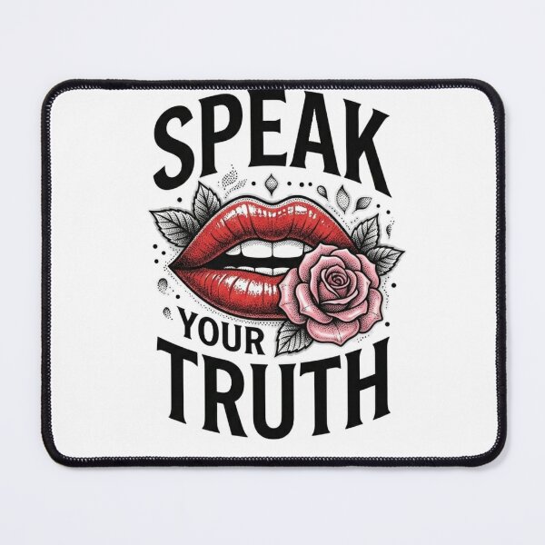 Item preview, Speak Your Truth red lips design designed and sold by Ahmedsyde.