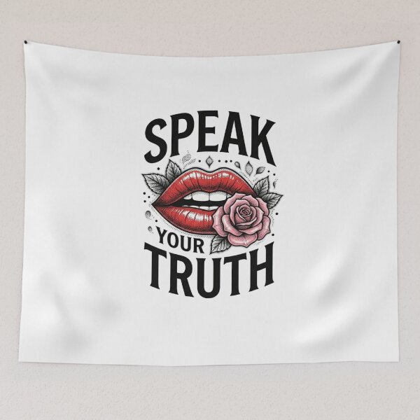 Item preview, Speak Your Truth red lips design designed and sold by Ahmedsyde.