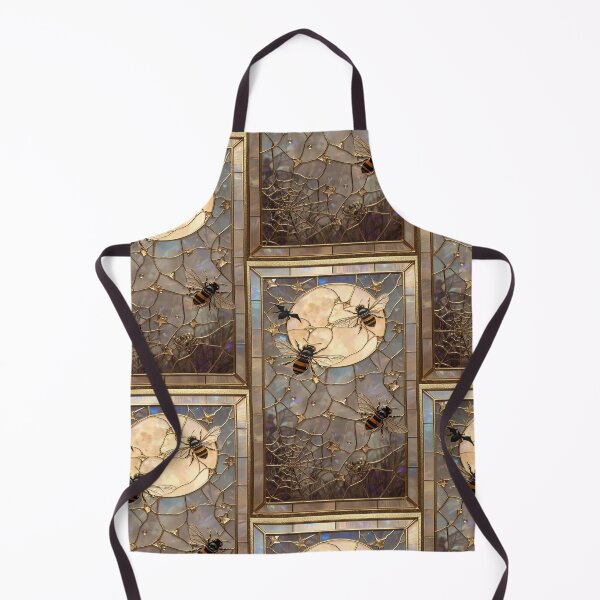 Item preview, Golden Bees in Mystic Stained Glass designed and sold by BriSher.
