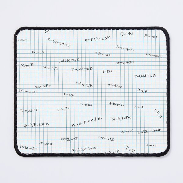 Item preview, formulas, theorems and axioms on the notebook sheet in the box designed and sold by ArtEventET.
