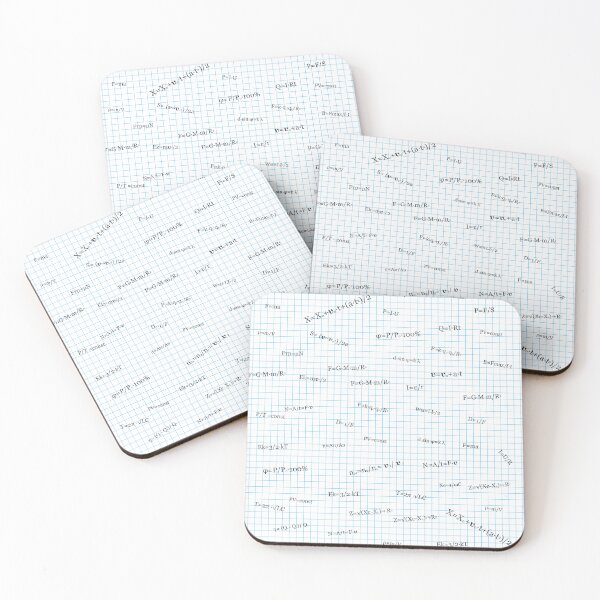 Item preview, formulas, theorems and axioms on the notebook sheet in the box designed and sold by ArtEventET.