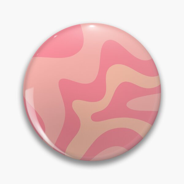 Item preview, Retro Liquid Swirl Abstract Pattern Square in Pink and Blush Tones designed and sold by kierkegaard.