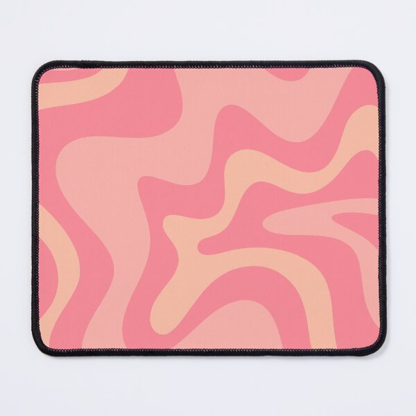 Item preview, Retro Liquid Swirl Abstract Pattern Square in Pink and Blush Tones designed and sold by kierkegaard.