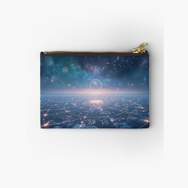 Item preview, Mystical Zodiac Constellation Landscape with Celestial Gateways and Nebulas designed and sold by Luminous Wilds.