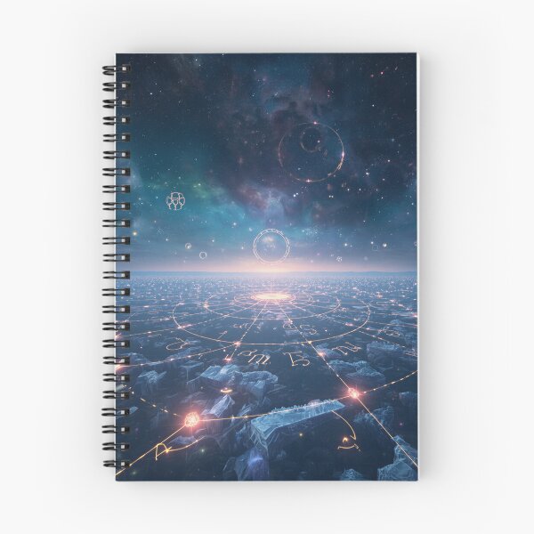 Item preview, Mystical Zodiac Constellation Landscape with Celestial Gateways and Nebulas designed and sold by Luminous Wilds.