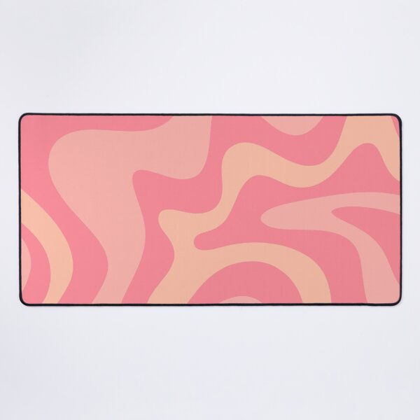 Item preview, Retro Liquid Swirl Abstract Pattern Square in Pink and Blush Tones designed and sold by kierkegaard.