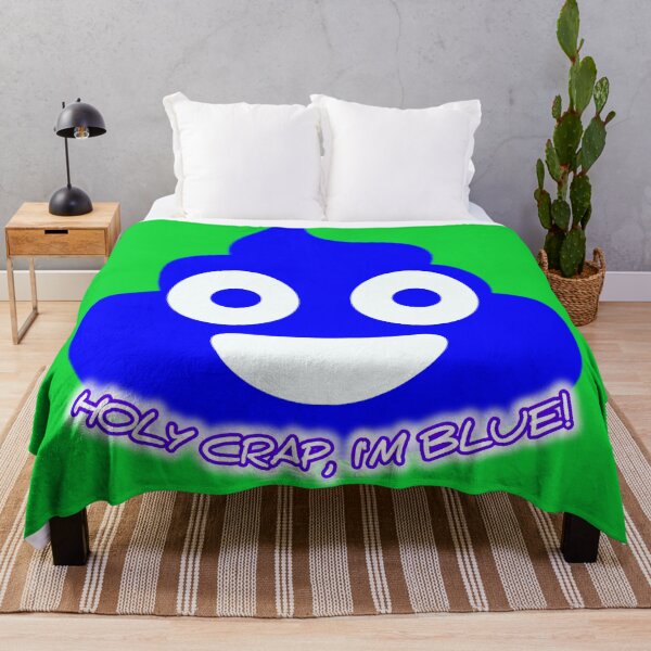 Item preview, Feeling blue but still smiling. Creative Blue Poop Emoji Vector Illustration. designed and sold by Magazinegallery.