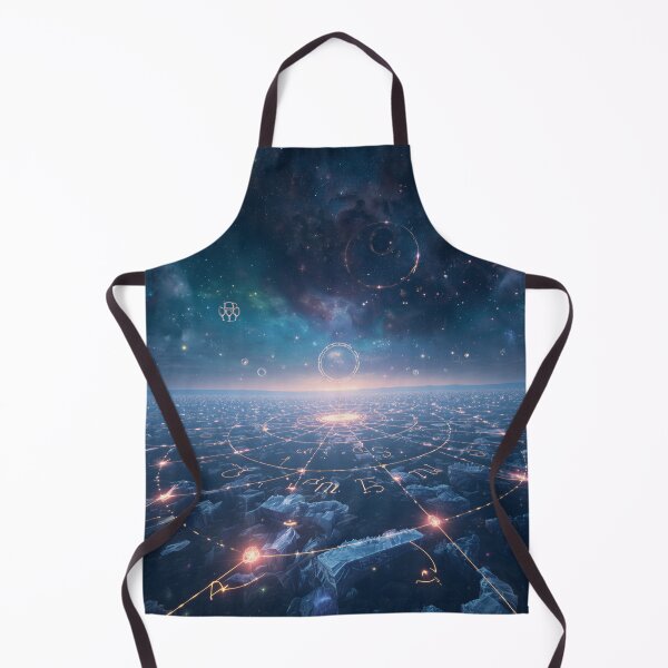 Item preview, Mystical Zodiac Constellation Landscape with Celestial Gateways and Nebulas designed and sold by Luminous Wilds.