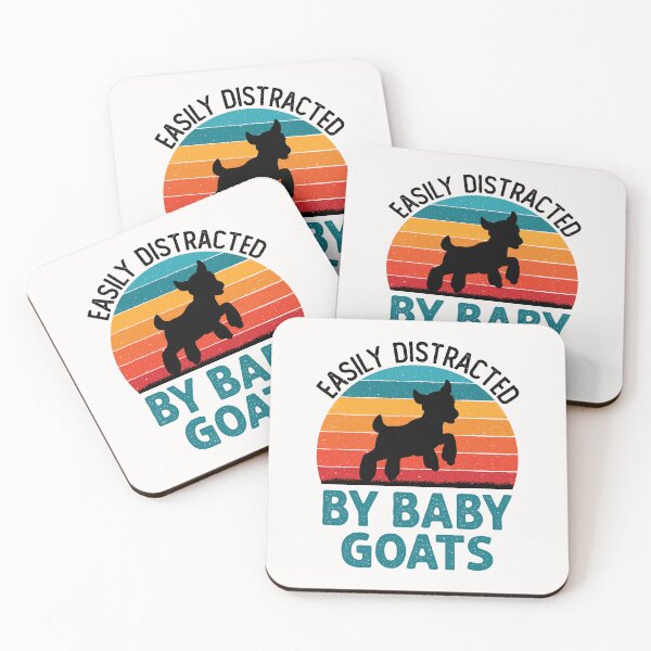 Item preview, Easily Distracted by Baby Goats Cute Goat Farmer designed and sold by jaygo.