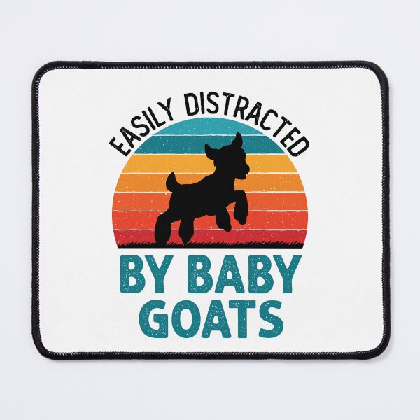 Item preview, Easily Distracted by Baby Goats Cute Goat Farmer designed and sold by jaygo.