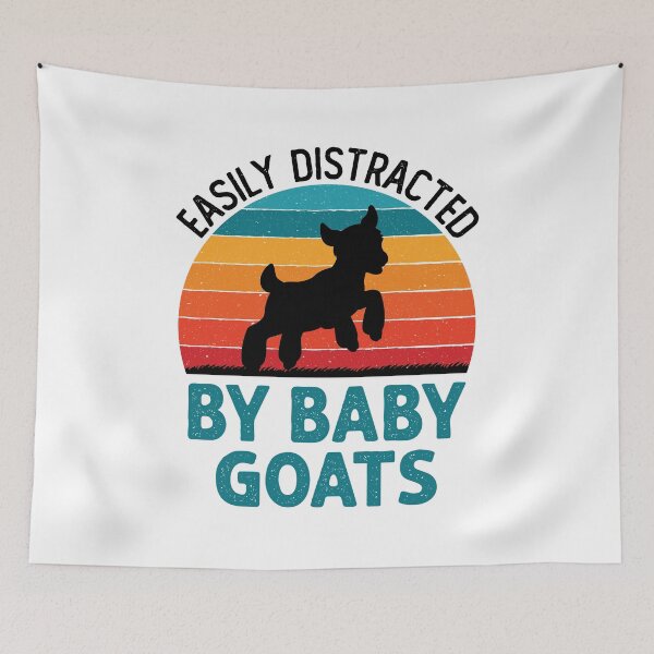 Item preview, Easily Distracted by Baby Goats Cute Goat Farmer designed and sold by jaygo.