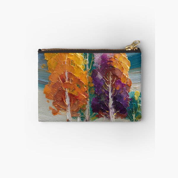 Item preview, Colorful Abstract Trees Textured Landscape Modern Palette Knife Style designed and sold by daila70.