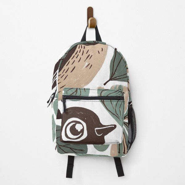 Item preview, Small Brown Bird with Sage Leaves | Botanical Bird Art designed and sold by Filora Atelier | Bird Art.