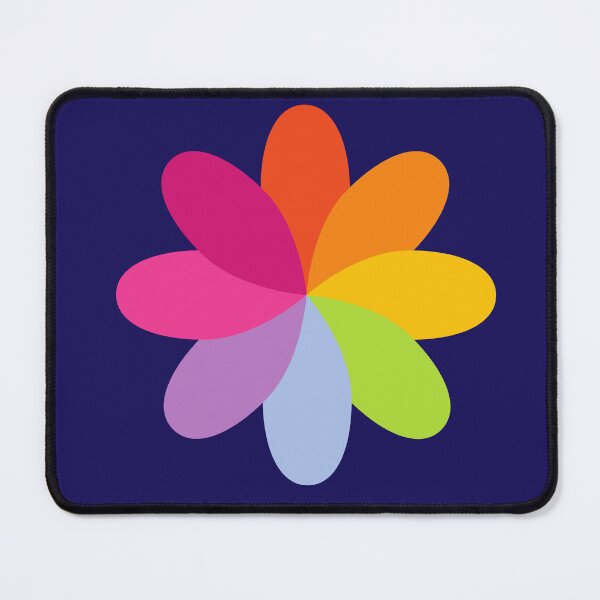 Item preview, Rainbow Flower Pinwheel Graphic Colorful Floral Illustration designed and sold by SolutionsArt.