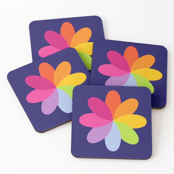Item preview, Rainbow Flower Pinwheel Graphic Colorful Floral Illustration designed and sold by SolutionsArt.