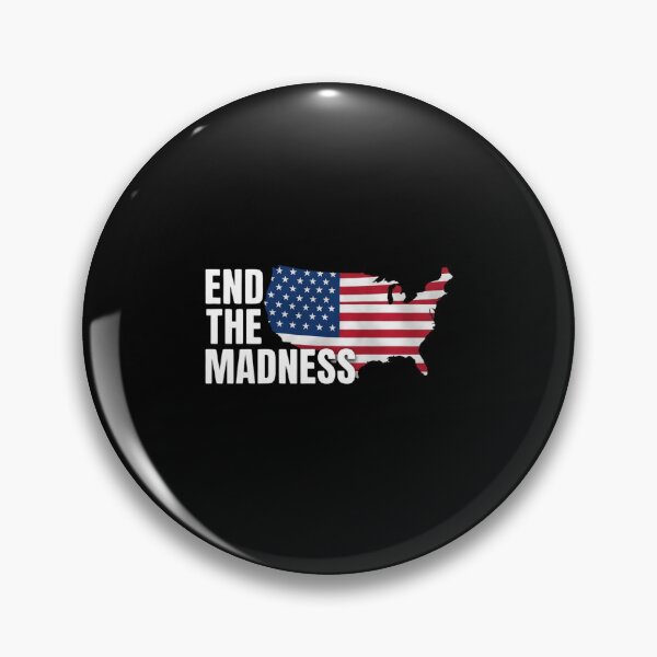 Item preview, End the Madness Patriotic American USA Flag Map Graphic designed and sold by Grace-Cop.