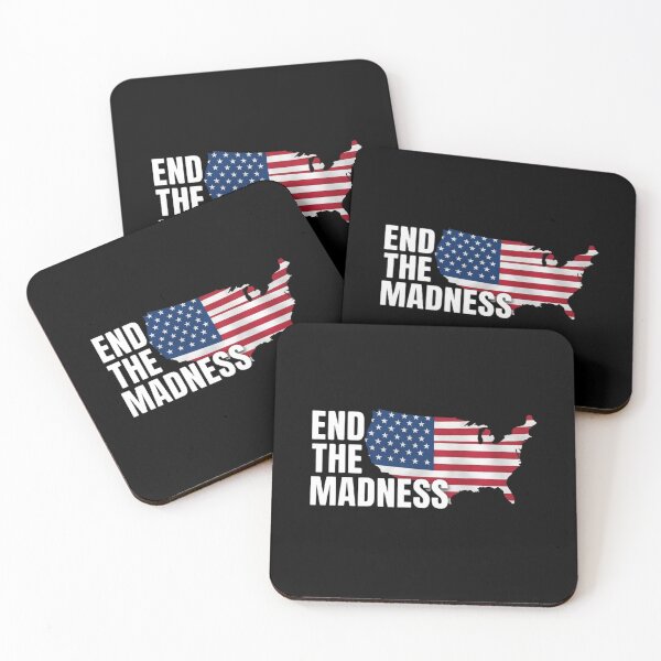 Item preview, End the Madness Patriotic American USA Flag Map Graphic designed and sold by Grace-Cop.