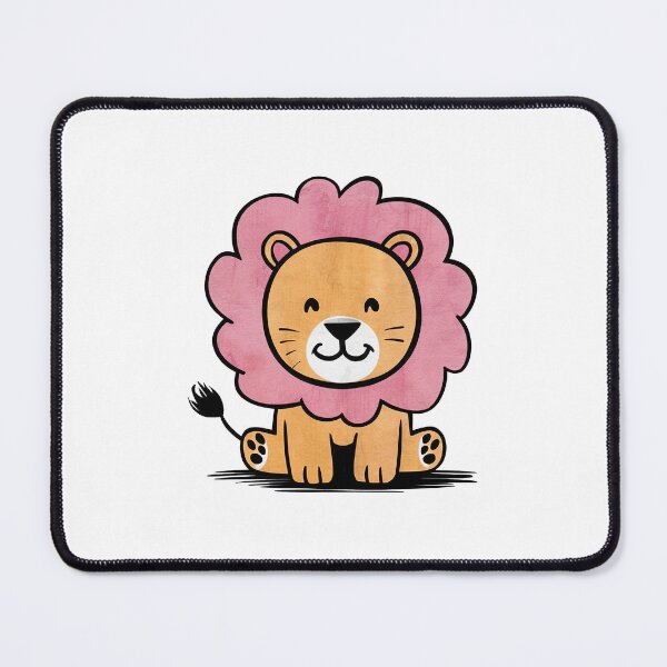 Item preview, Funny friendly greeting lion for kids and children designed and sold by ArtEventET.