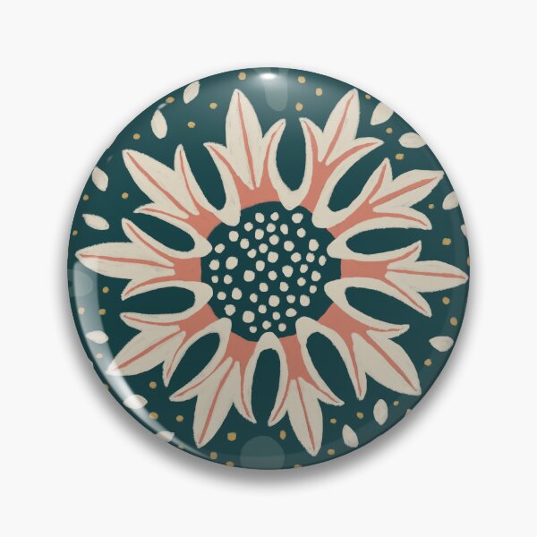 Item preview, Retro Daisy Floral - Bold Cottage Flower Pattern designed and sold by colorofmagic.