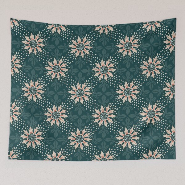 Item preview, Retro Daisy Floral - Bold Cottage Flower Pattern designed and sold by colorofmagic.
