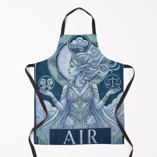 Item preview, Zodiac Air Elements Goddess - Gemini Libra Aquarius Art Deco designed and sold by CharaFei..