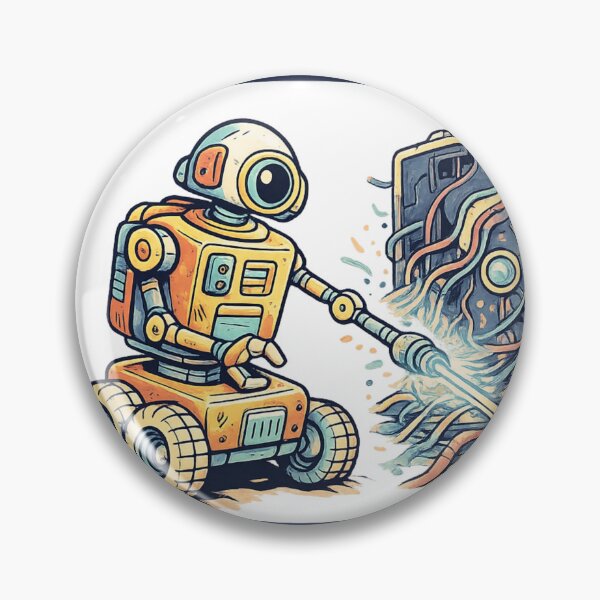 Item preview, system crashed robot tee — glitchy robot graphic designed and sold by SoftSproutstu.