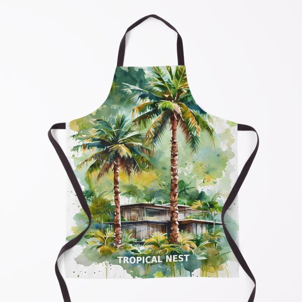 Item preview, Tropical Nest - Modern Luxury Palm Villa Art designed and sold by Modern Nest Art.