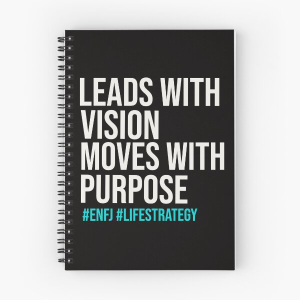 Item preview, LEADS WITH VISION MOVES WITH PURPOSE ENFJ | MBTI LIFE STRATEGY SERIES — ENFJ PERSONALITY EDITION designed and sold by WitLounge.