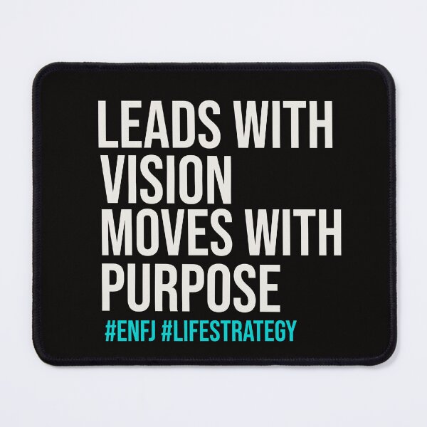 Item preview, LEADS WITH VISION MOVES WITH PURPOSE ENFJ | MBTI LIFE STRATEGY SERIES — ENFJ PERSONALITY EDITION designed and sold by WitLounge.