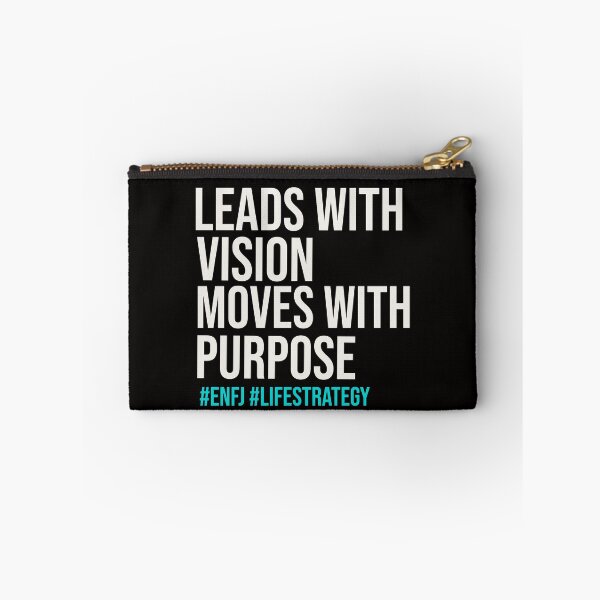 Item preview, LEADS WITH VISION MOVES WITH PURPOSE ENFJ | MBTI LIFE STRATEGY SERIES — ENFJ PERSONALITY EDITION designed and sold by WitLounge.