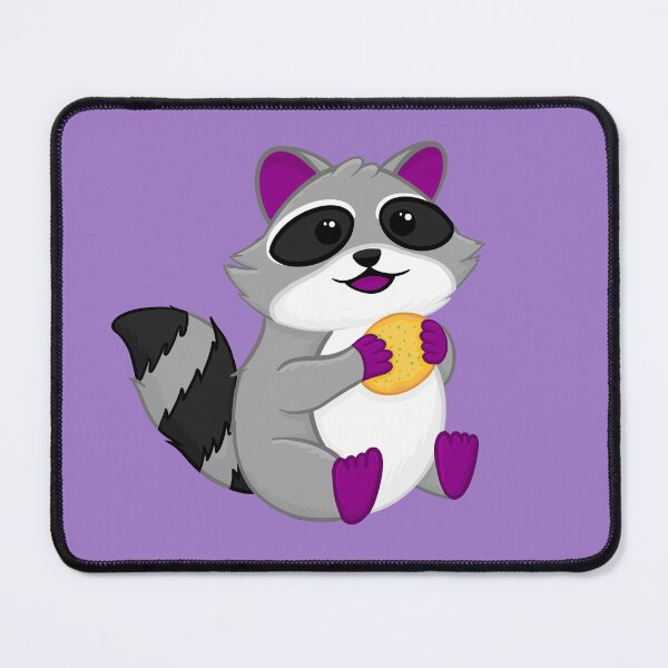 Item preview, Asexual Pride Raccoon with Garlic Bread designed and sold by Sahira820.