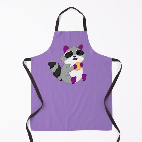 Item preview, Asexual Pride Raccoon with Garlic Bread designed and sold by Sahira820.