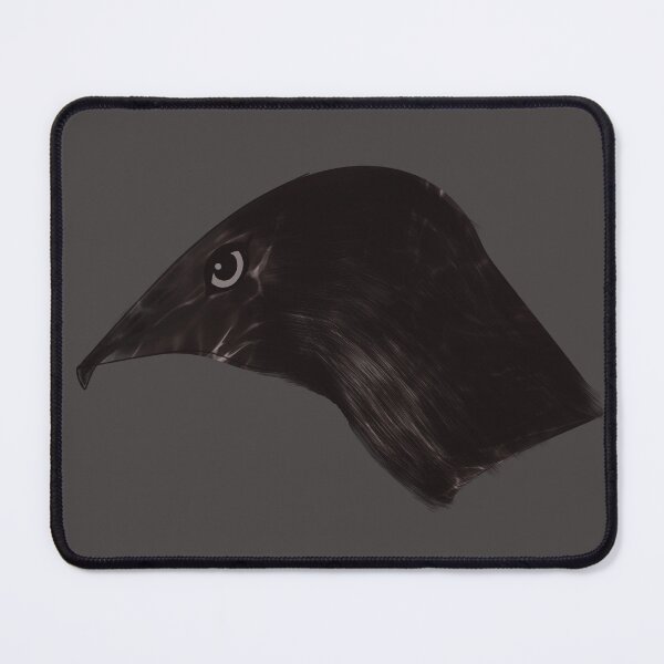 Item preview, Detailed Black Raven Head Portrait designed and sold by SahmatArt.