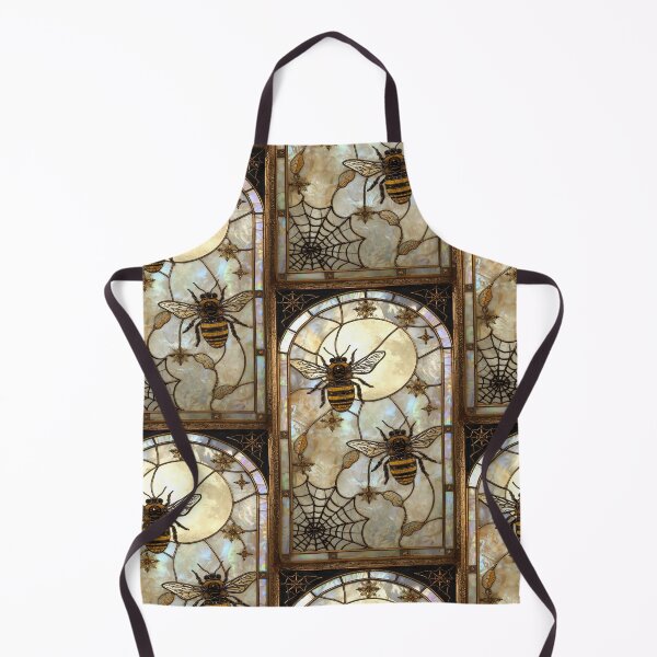 Item preview, Golden Bees in Mystic Stained Glass designed and sold by BriSher.