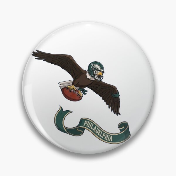 Item preview, Philadelphia Football Eagle Mascot Flying Vintage Art designed and sold by AMSPHY.