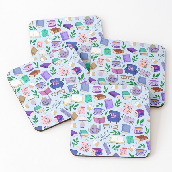 Item preview, Cozy books and tea designed and sold by Jennifer Ladd.