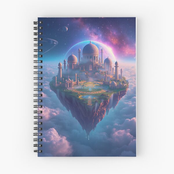 Item preview, Floating Celestial Island with Zodiac Runes and Galaxy Alignment designed and sold by Luminous Wilds.