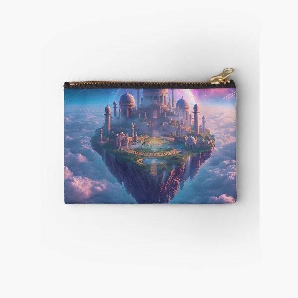 Item preview, Floating Celestial Island with Zodiac Runes and Galaxy Alignment designed and sold by Luminous Wilds.