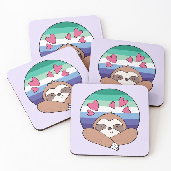 Item preview, LGBTQ Sloth – Kawaii MLM Pride Sloth designed and sold by Cannaxes Studio.