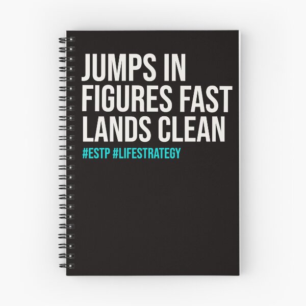 Item preview, JUMPS IN FIGURES FAST LANDS CLEAN | MBTI LIFE STRATEGY SERIES — ESTP PERSONALITY EDITION designed and sold by WitLounge.