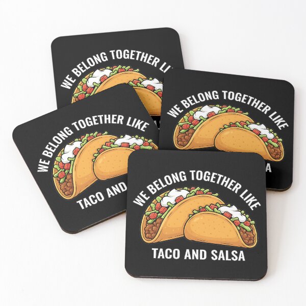 Item preview, we belong together like taco and salsa designed and sold by LuloCreative.