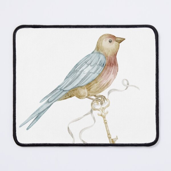Item preview, Vintage Bird with Antique Key designed and sold by Alisles.