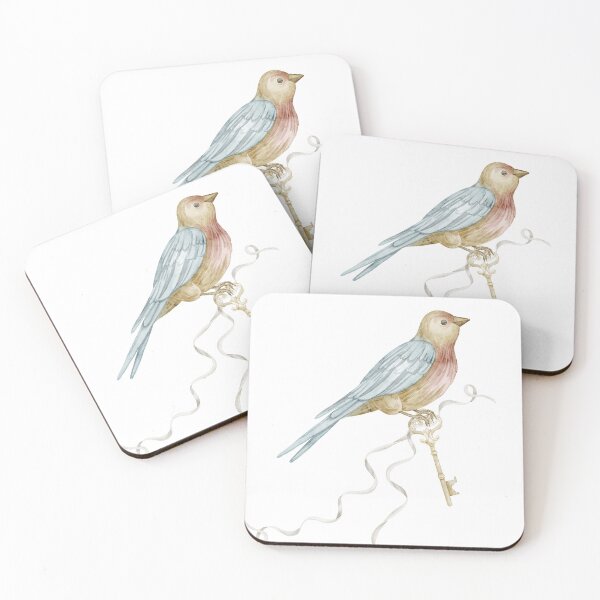 Item preview, Vintage Bird with Antique Key designed and sold by Alisles.