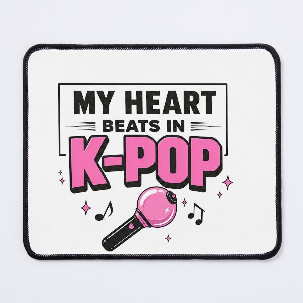 Item preview, My Heart Beats In K-Pop Graphic Tee – BTS Army Bomb Lightstick Aesthetic Apparel designed and sold by dance mania.